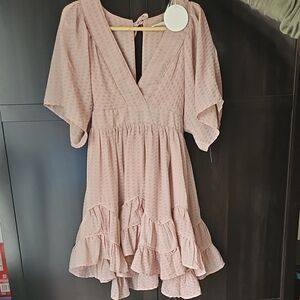 Storia Light Pink Ruffle Dress